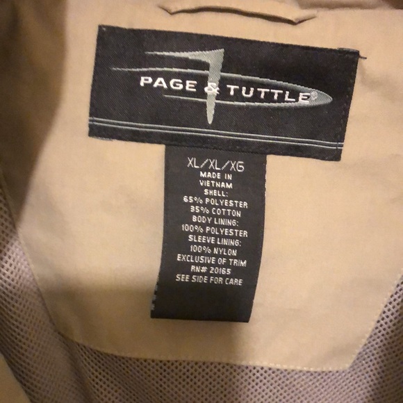 Men’s Page&Tuttle XL Mesh Lined Jacket. Armpit to armpit 26”, length 28” - Picture 2 of 11